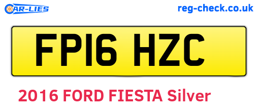 FP16HZC are the vehicle registration plates.