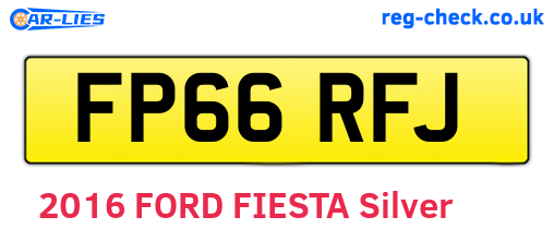 FP66RFJ are the vehicle registration plates.