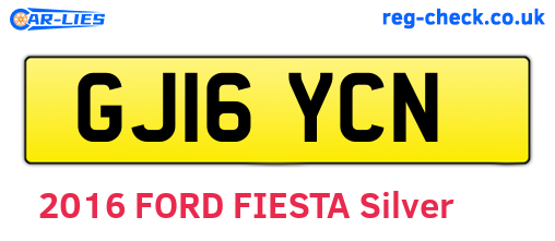 GJ16YCN are the vehicle registration plates.