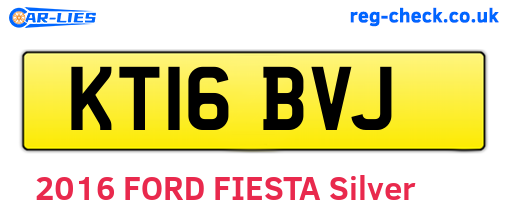 KT16BVJ are the vehicle registration plates.