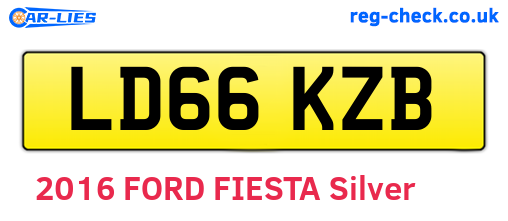 LD66KZB are the vehicle registration plates.