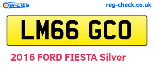 LM66GCO are the vehicle registration plates.