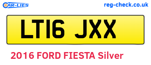 LT16JXX are the vehicle registration plates.