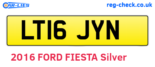 LT16JYN are the vehicle registration plates.