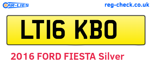 LT16KBO are the vehicle registration plates.