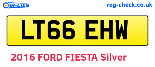 LT66EHW are the vehicle registration plates.
