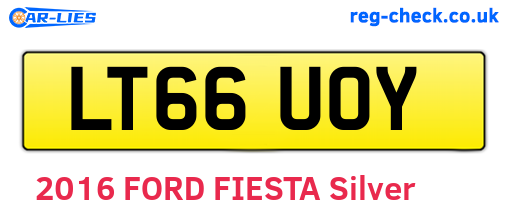 LT66UOY are the vehicle registration plates.
