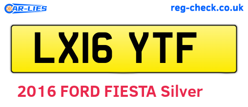 LX16YTF are the vehicle registration plates.