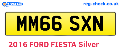 MM66SXN are the vehicle registration plates.