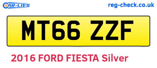 MT66ZZF are the vehicle registration plates.