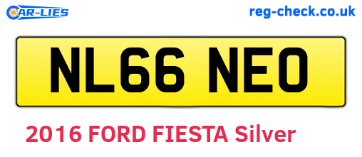 NL66NEO are the vehicle registration plates.