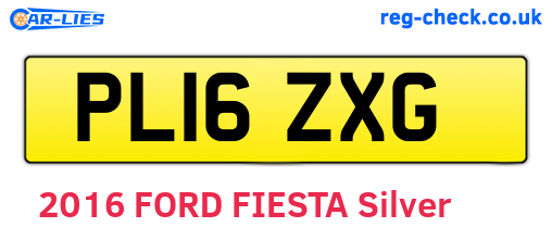 PL16ZXG are the vehicle registration plates.