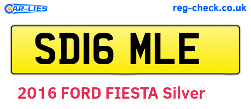 SD16MLE are the vehicle registration plates.