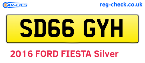 SD66GYH are the vehicle registration plates.