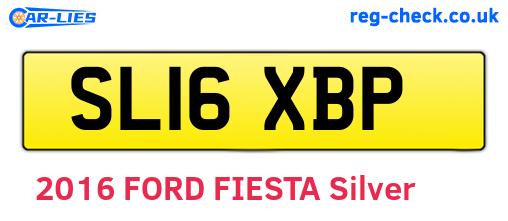 SL16XBP are the vehicle registration plates.
