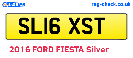 SL16XST are the vehicle registration plates.