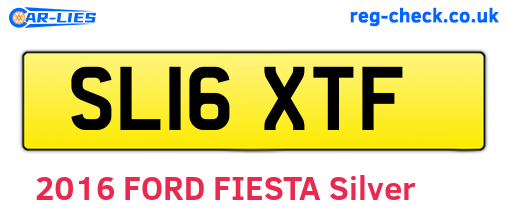 SL16XTF are the vehicle registration plates.