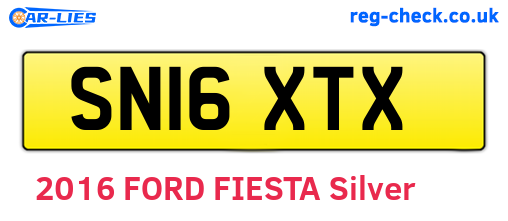 SN16XTX are the vehicle registration plates.