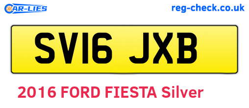 SV16JXB are the vehicle registration plates.