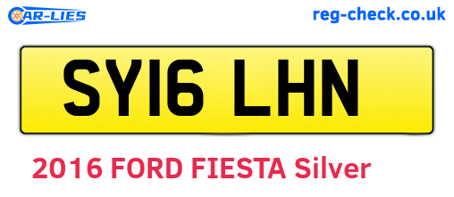 SY16LHN are the vehicle registration plates.