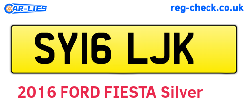 SY16LJK are the vehicle registration plates.