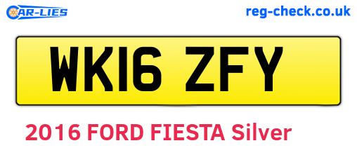 WK16ZFY are the vehicle registration plates.