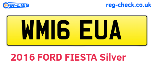 WM16EUA are the vehicle registration plates.