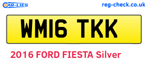 WM16TKK are the vehicle registration plates.
