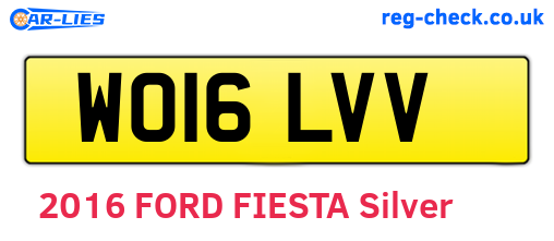 WO16LVV are the vehicle registration plates.