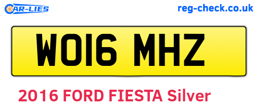 WO16MHZ are the vehicle registration plates.