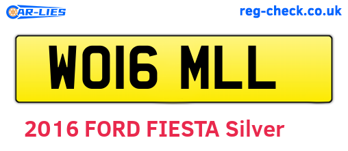 WO16MLL are the vehicle registration plates.