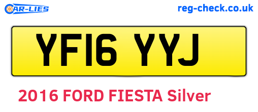 YF16YYJ are the vehicle registration plates.