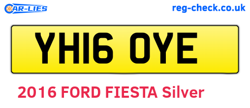 YH16OYE are the vehicle registration plates.