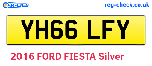 YH66LFY are the vehicle registration plates.