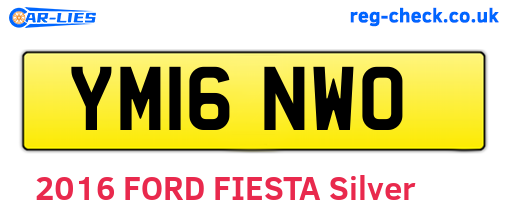 YM16NWO are the vehicle registration plates.