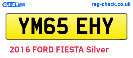 YM65EHY are the vehicle registration plates.