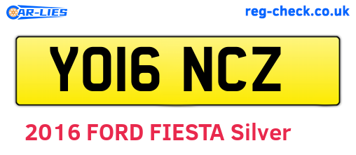 YO16NCZ are the vehicle registration plates.