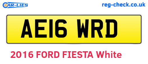 AE16WRD are the vehicle registration plates.