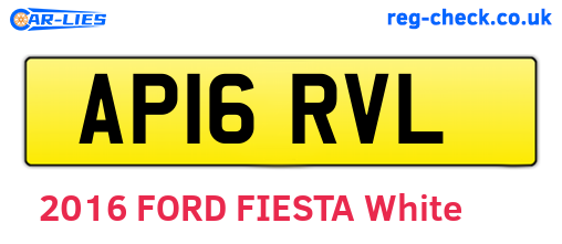 AP16RVL are the vehicle registration plates.