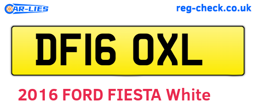 DF16OXL are the vehicle registration plates.
