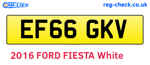 EF66GKV are the vehicle registration plates.