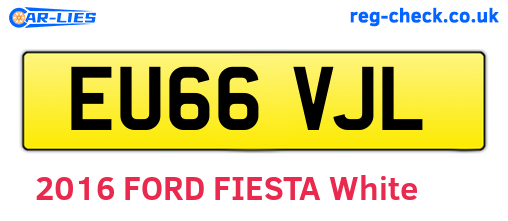 EU66VJL are the vehicle registration plates.