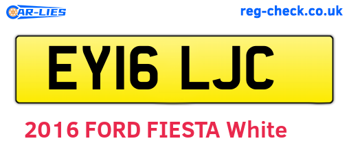 EY16LJC are the vehicle registration plates.