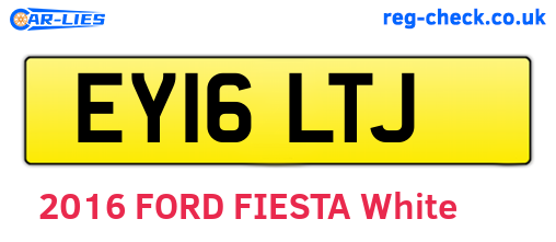 EY16LTJ are the vehicle registration plates.