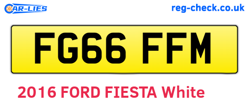 FG66FFM are the vehicle registration plates.