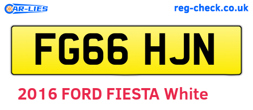 FG66HJN are the vehicle registration plates.