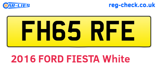 FH65RFE are the vehicle registration plates.