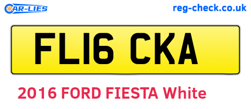 FL16CKA are the vehicle registration plates.