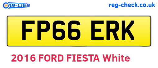 FP66ERK are the vehicle registration plates.