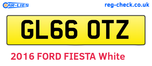 GL66OTZ are the vehicle registration plates.
